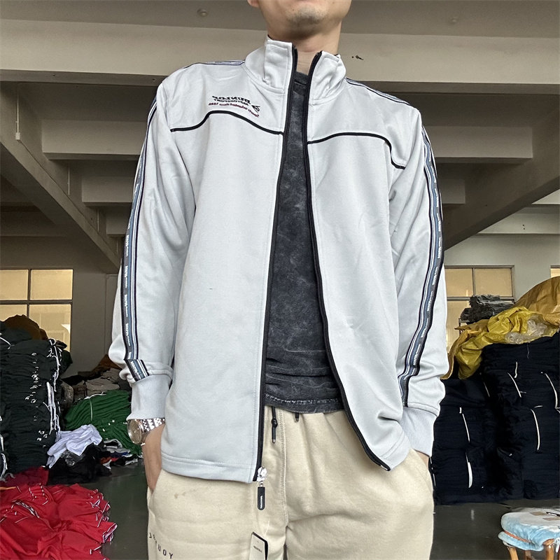 일본 패션 브랜드 던롭 모터스포츠 캐주얼 레트로 웨빙 지퍼 가디건 스포츠 속건성 스웨트셔츠 재킷