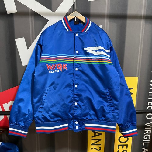 次品处理怪奇物语霍金斯广播电台WSQK春秋冬款棒球衫夹克美式外套