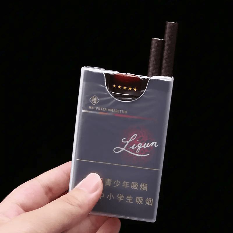 烟盒透明塑料便携轻薄创意香加厚防潮整包装软壳翻盖硬盒男用设计