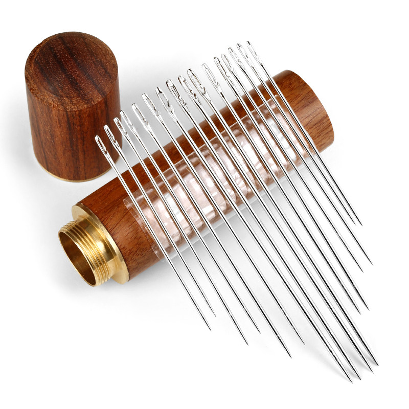 免穿针家用老人缝衣神器针线盒手缝被子衣服开口缝纫工具套装实用