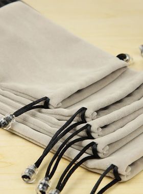 手机充电宝绒布收纳袋多功能便携保护套耳机数据线数码化妆包实用