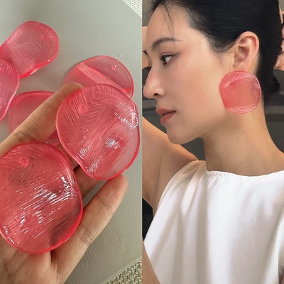王菲虾片大耳环贴面耳适合
