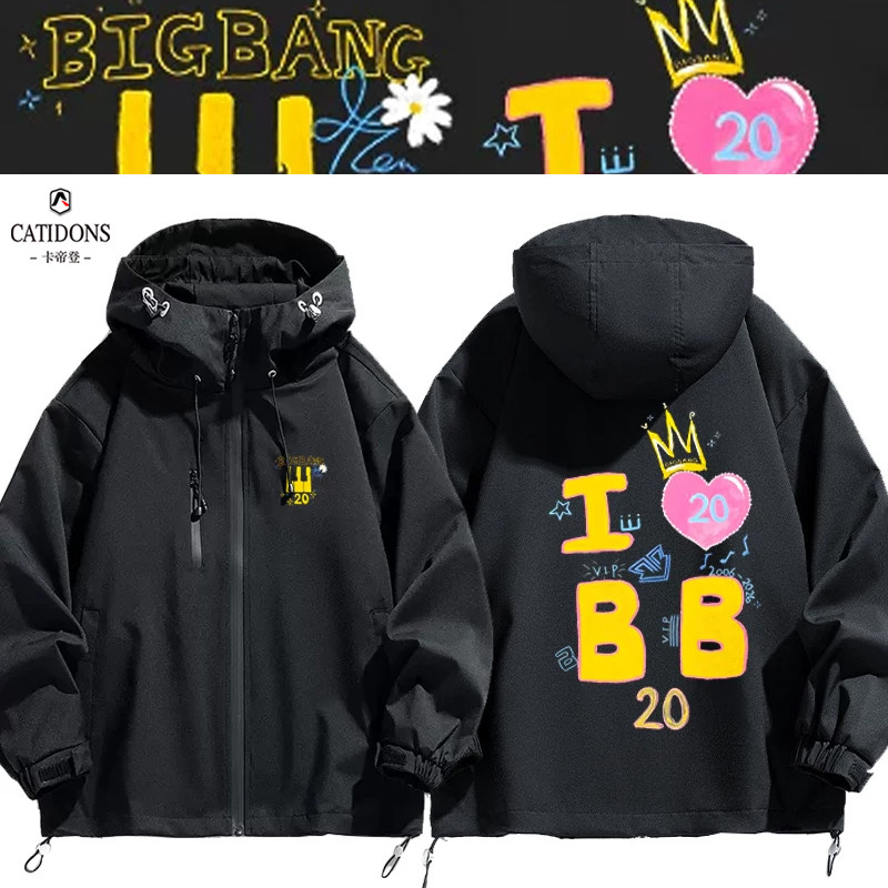 权志龙20周年BIGBANG应援冲锋衣