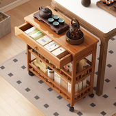 小桌子边几移动茶几桌边柜简约沙发旁置物架新中式 侧边茶叶收纳柜