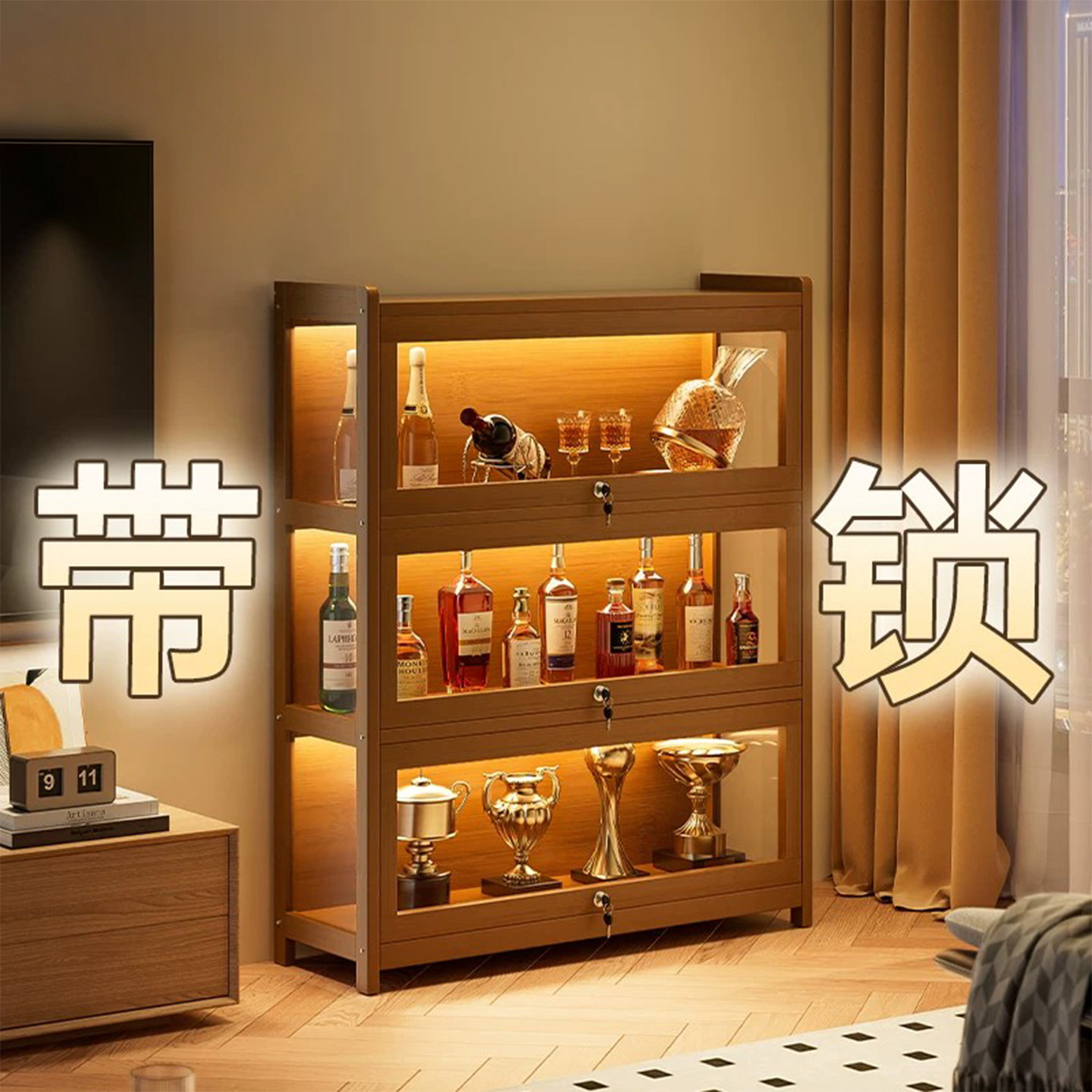 小酒柜客厅2025新款家用酒架子图片