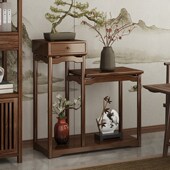 托架置 彷古盆景阳台花盆托 博古架收纳花架子客厅落地式 实木中式