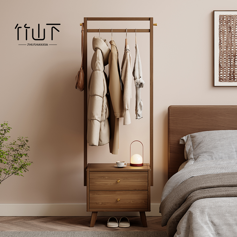 【2026年新款】床头柜挂衣架一体