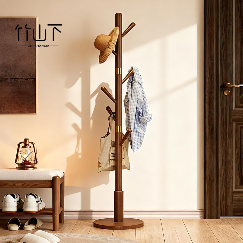 清仓价【进口实木】立式衣帽架