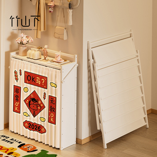 折叠鞋架入户门免安装鞋柜家用门口多层鞋子收纳架出租屋用置物架