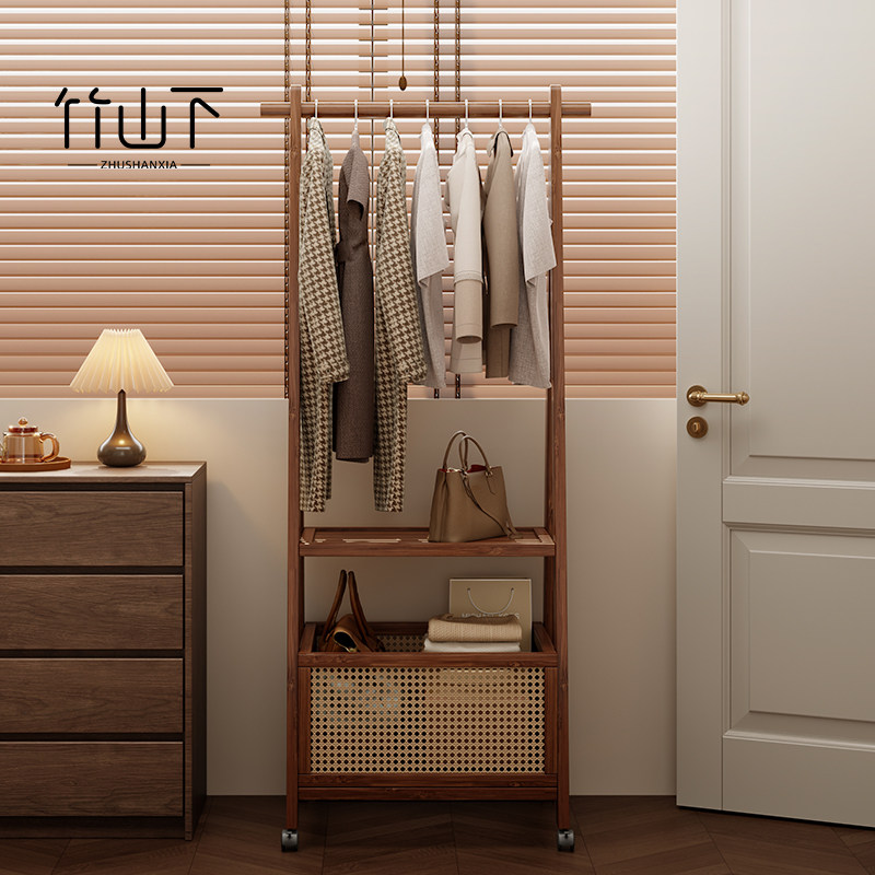【甄选楠竹】可移动衣帽架