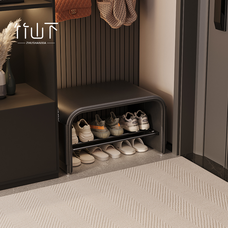 换鞋凳家用门口鞋柜坐凳一体入户穿鞋凳轻奢高级感卧室长条床尾凳