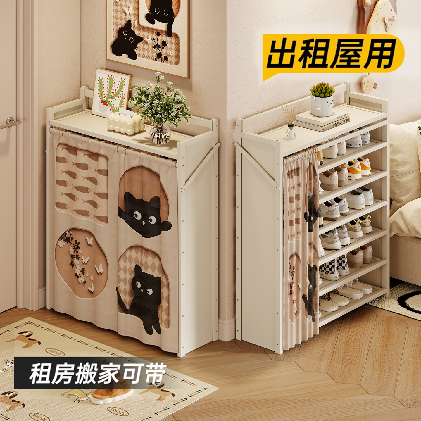 免安装折叠鞋架2026新款家用门口图片