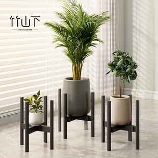 花架客厅落地式花盆托架支撑架多肉盆栽置物架抬高架阳台摆花架子