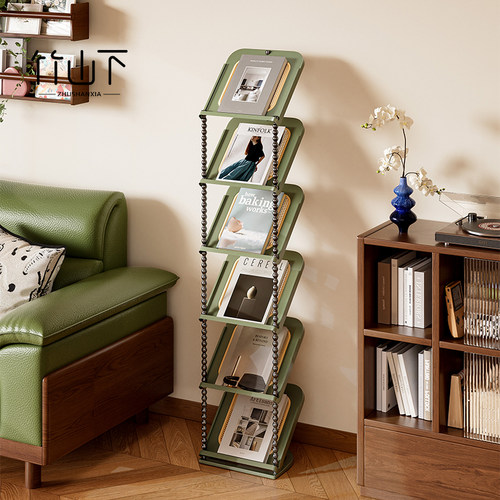 资料展示架书刊架宣传册书报架落地陈列架立式斜面书架报刊杂志架