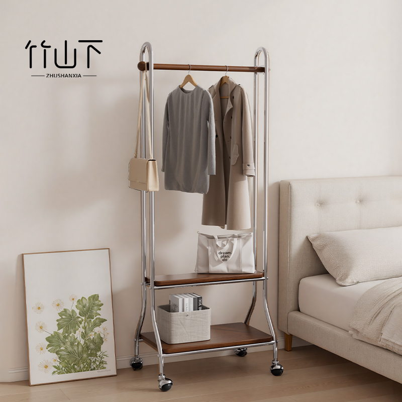 落地挂衣架卧室可移动金属衣帽架