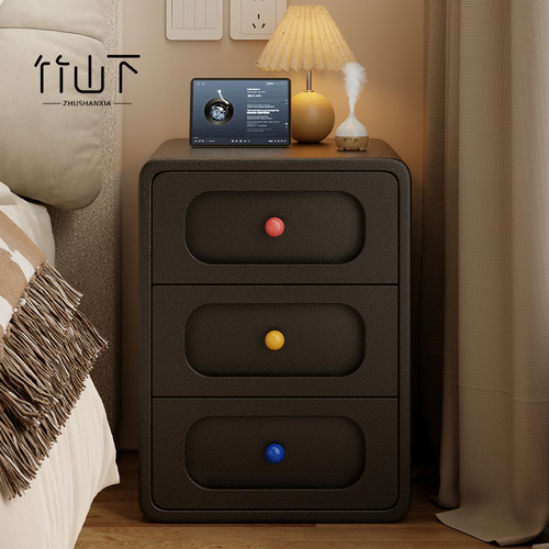 实木床头柜家用卧室2025新款小型简约现代床侧边高级感收纳置物柜