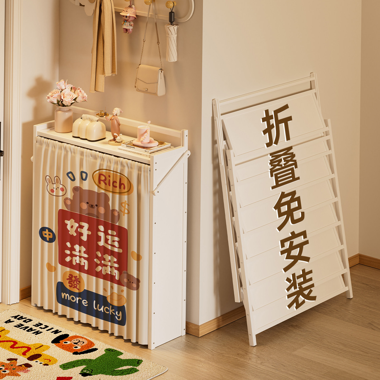 【全网热销】免安装一拉即用鞋架图片