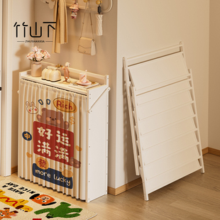 折叠鞋架入户免安装家用门口简易多层鞋子收纳出租房用防尘置物架