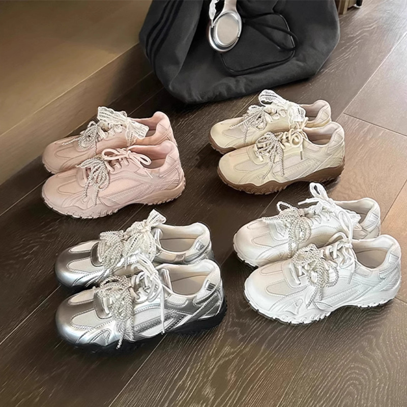 大码女鞋德训鞋芭蕾风内增高