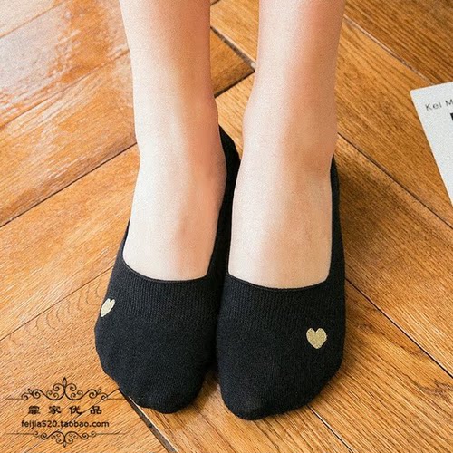 带防滑硅胶不掉跟隐形袜船袜棉袜