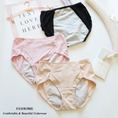 纯棉内衬加大码 柔软莫代尔棉经期姨妈防漏生理裤 女生生理内裤 N418