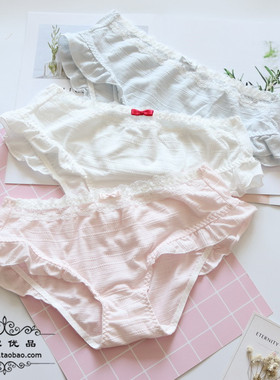 N258舒适女士中低腰春夏薄款纯棉面料透气棉可爱女生内裤 M/L/XL