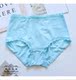 蓝色L 特价 清仓K969舒适女士中腰牛奶丝提臀无痕内裤