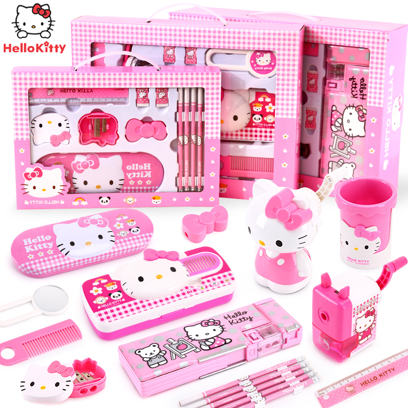 HelloKitty小学生女孩文具套装开学大礼包凯蒂猫创意学习用品礼盒