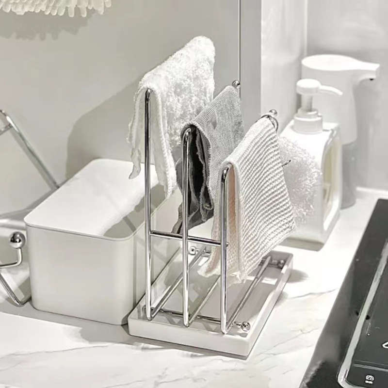 沥水抹布架置物架子洗碗布海绵