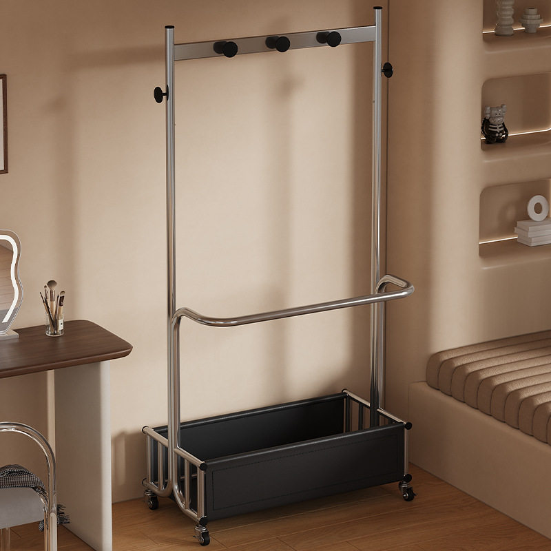 中古风落地衣帽架可移动可收纳家用卧室挂衣架宿舍阳台皮革晾衣架,住宅家具,衣帽架,淘宝优惠券,粉丝福利购,淘宝优惠卷