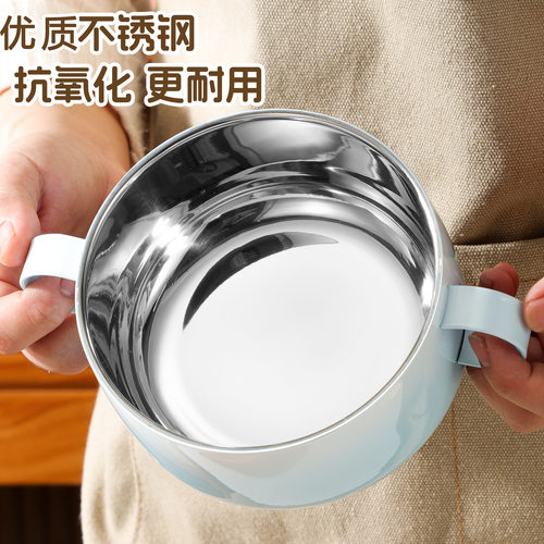 高颜值加厚不锈钢儿童碗大容量