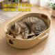 藤编猫窝夏天四季 猫抓板超大号睡觉布偶专用床猫咪编织筐狗窝