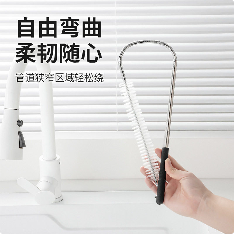 水道疏通螺旋毛发疏通器卫生间水池洗手台水槽管道清理器