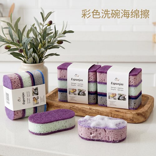 厨房洗碗擦百洁布加厚高密度彩色