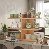 餐桌置物架台面客厅桌面小型多层水杯茶杯收纳架桌上放置展示架