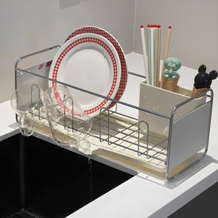 【小户型收纳】厨房沥水架台面碗碟收纳架家用多功能碗筷盘置物架