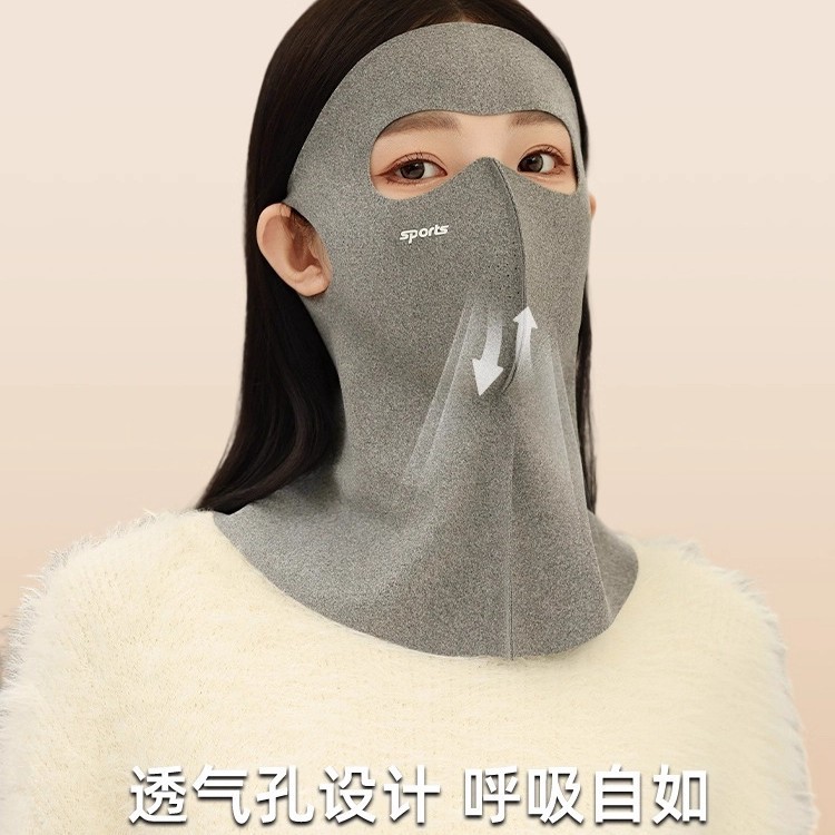 电动车防风保暖面罩女士新款加绒