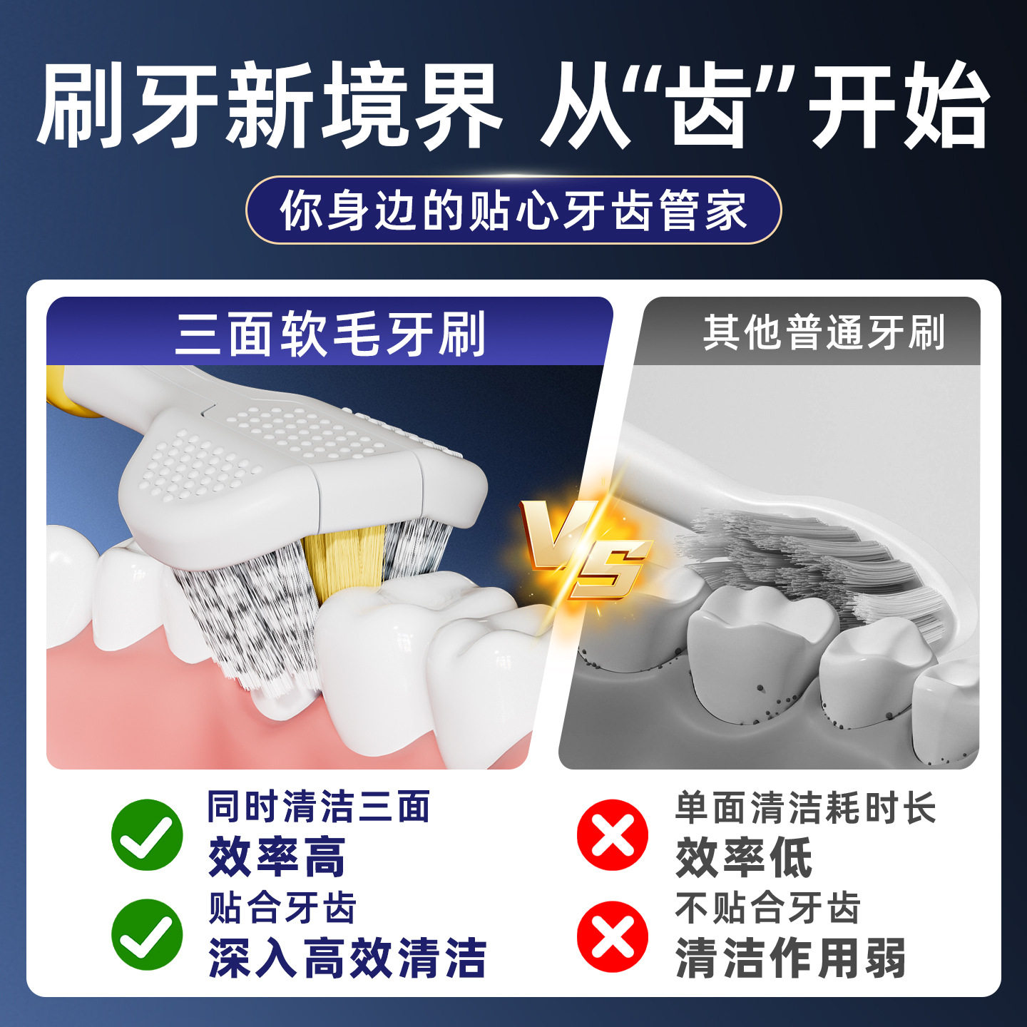 三面牙刷带舌苔刷山姆成年人女高级家用软毛包裹式旅行牙刷,洗护清洁剂/卫生巾/纸/香薰,旅行牙刷,淘宝优惠券,粉丝福利购,淘宝优惠卷