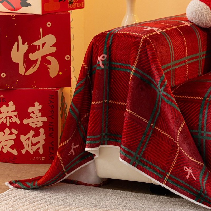 新年巨好看的沙发盖布红色全盖沙发巾一整张牛奶绒沙发盖巾毯,居家布艺,沙发套,淘宝优惠券,粉丝福利购,淘宝优惠卷