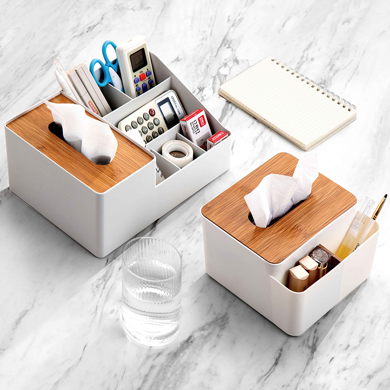 多功能纸巾盒简约现代客厅卧室卫生间抽纸盒餐巾纸杂物收纳盒家用