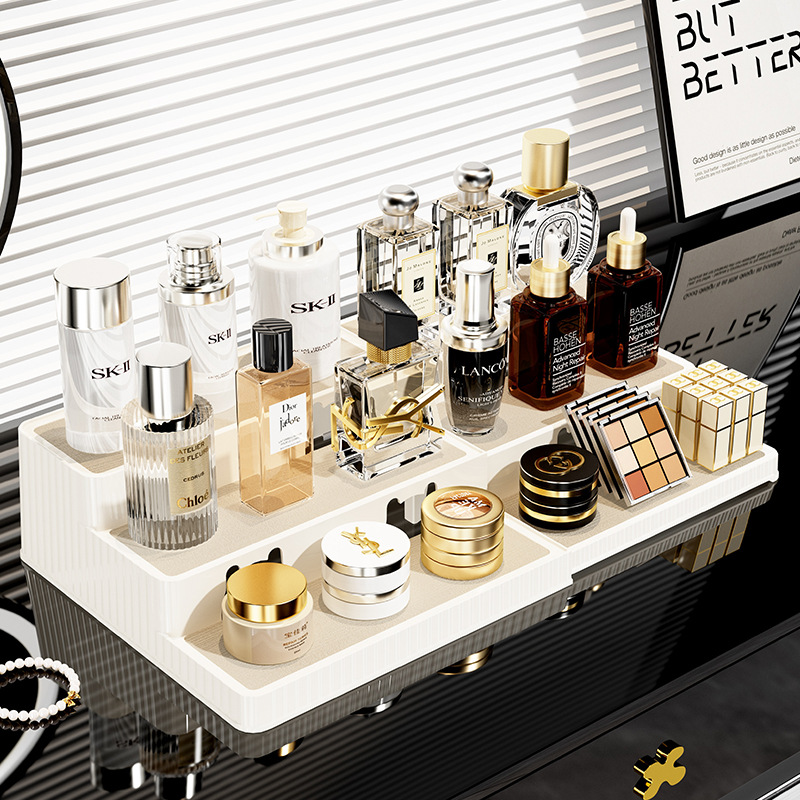 美甲收纳盒可伸缩多层透明展示架
