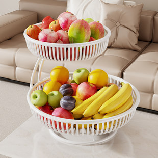 桌面零食置物架水果盘家用客厅茶几多层轻奢高档水果篮点心干果盘