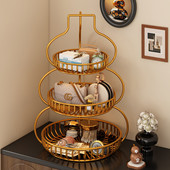 桌面置物架门口入户玄关储物架创意摆件鞋 柜上钥匙手表多层收纳架