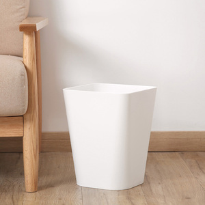 素色大号无盖垃圾桶