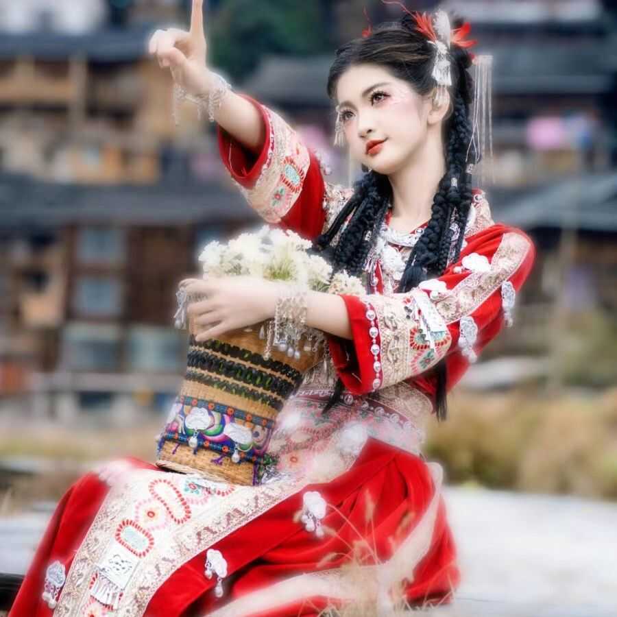新款苗寨旅拍民族特色服饰