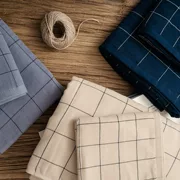 Khăn tắm kẻ sọc, cotton, cotton, giường, kiểu Nhật, khăn mặt màu xám, khăn lau, khăn lau tay, khăn tắm biển, đơn giản Bắc Âu - Khăn tắm / áo choàng tắm