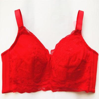 蕾丝薄杯聚拢无钢圈文胸