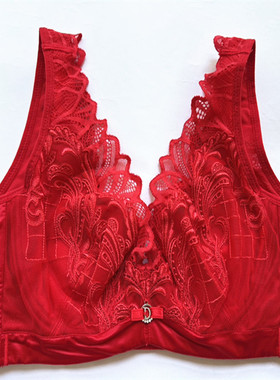 品牌蕾丝背心式兔耳朵薄款舒适软钢圈文胸罩聚拢收副乳女内衣006