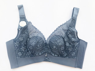 蕾丝无痕薄杯兔耳朵舒适无钢圈文胸罩聚拢调整型收副乳女内衣2029