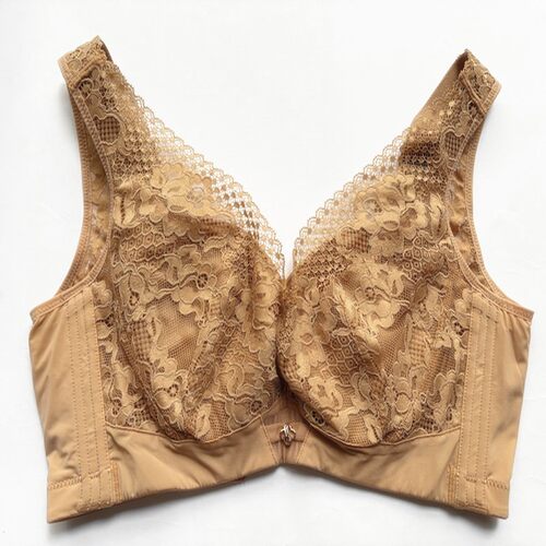 品牌蕾丝薄杯舒适软钢圈文胸罩聚拢调整型收副乳上托女士内衣2025